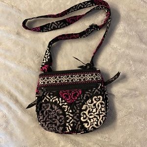 Vera Bradley Black, White, Pink & gray shoulder bag